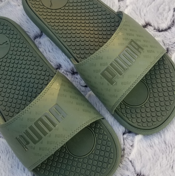 puma green slides